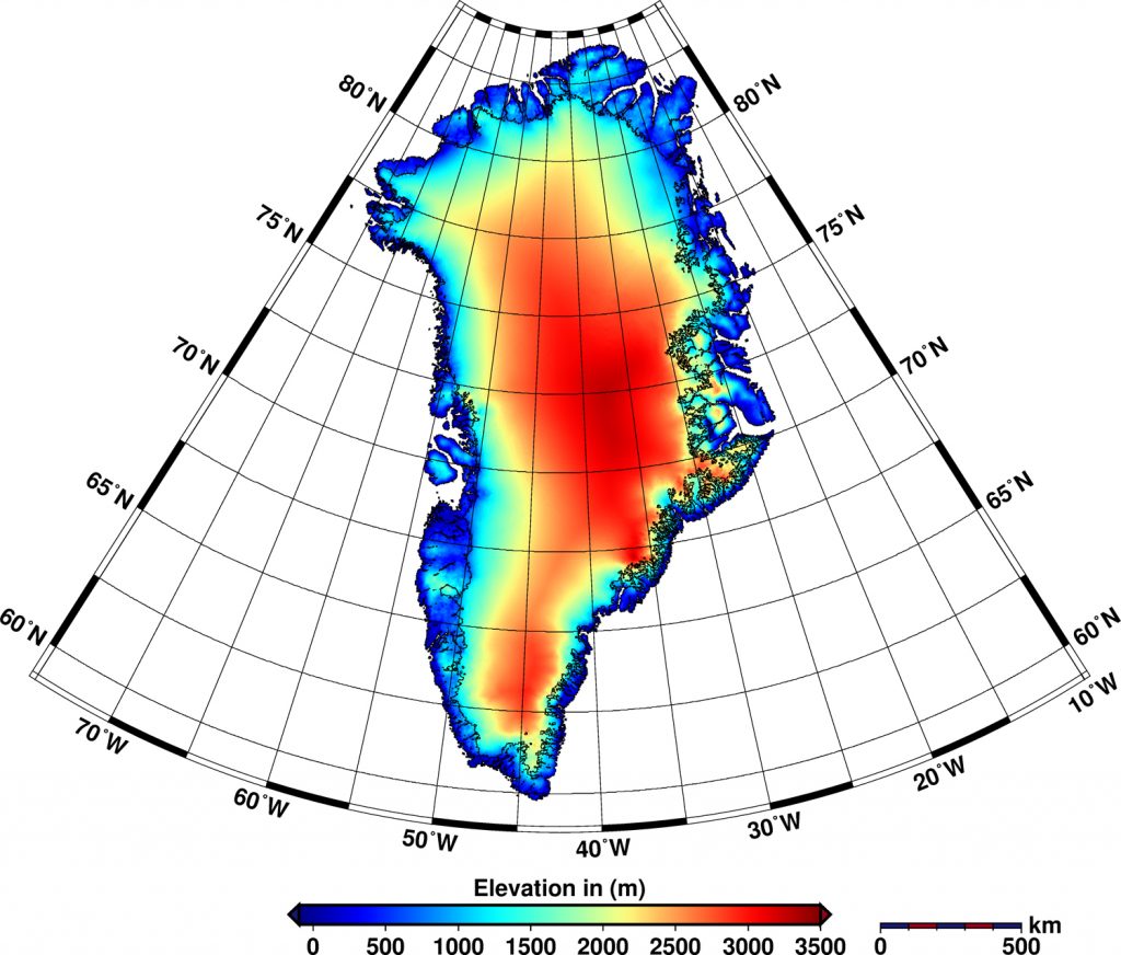 Alfred-Wegener-Institut | Helm et al., The Cryosphere, 2014 | New elevation model of Greenland derived from CryoSat-2.