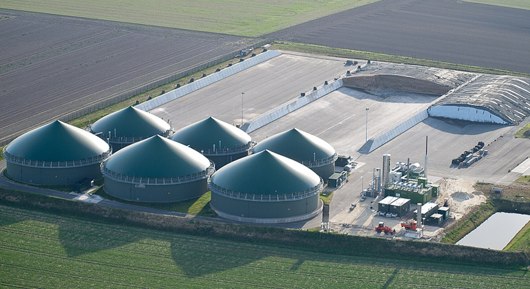 Arcanum Energy | Luftbild Biogasanlage