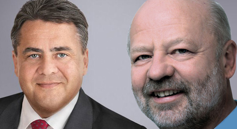 spd.de | knoll | Bundeswirtschaftsminister Sigmar Gabriel (SPD) und Hans-Josef Fell