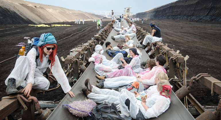 ende-gelaende.org | Aktivist*innen besetzen Kohlekraftwerk Schwarze Pumpe in der Lausitz