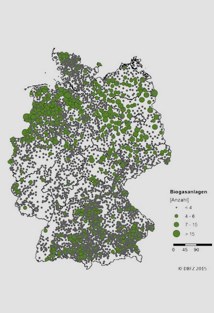 DBFZ 2015 | Biogasanlagen in Deutschland