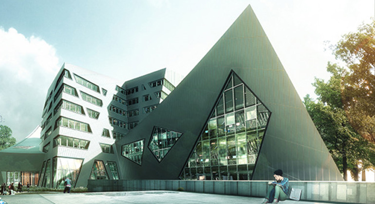 leuphana.de | Die Stiftung Deutscher Nachhaltigkeitspreis hat jetzt bekanntgegeben, dass das neue Zentralgebäude der Leuphana Universität Lüneburg für den Preis „Nachhaltiges Bauen“ nominiert ist - im Bild das Zentralgebäude auf dem Universitäts-Campus.