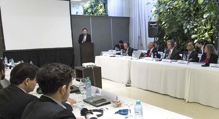 IRENA | Mr. Sebastian Kind, Undersecretary of Renewable Energy at Argentina’s Ministry of Energy and Mining, delivers opening remarks at the workshop