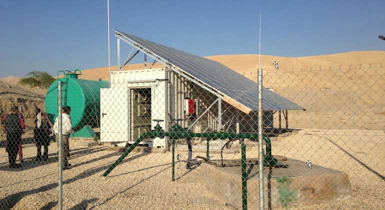 TU Berlin | Martin Sauter | Dezentrale Brackwasserentsalzung für Trinkwasser und Landwirtschaft, Karameh, Unteres Jordantal, Jordanien.