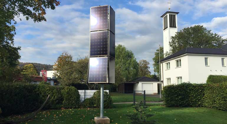 sharp.de | Der Solar-Tower ist umweltfreundlich und CO2-neutral.