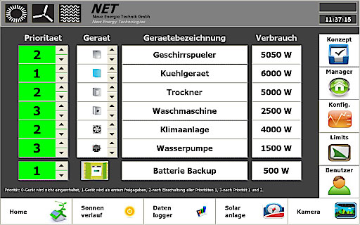 res-energy.at | Der Verbraucher gibt an, nach welchen Kriterien das ECDS die Energie verwalten soll - dadurch ist ein effizientes Energie-Sparen so einfach wie nie zuvor.