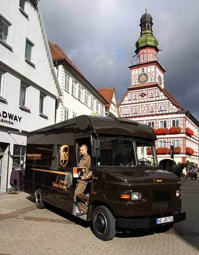 UPS | Mit dem 7,5-Tonner liefert UPS seit acht Jahren in Kirchheim unter Teck Pakete aus.