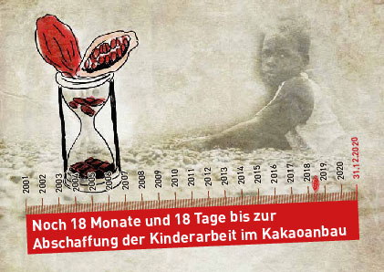 Südwind | Noch 18 Monate und 18 Tage Zeit um Kinderarbeit im Kakaoanbau zu beenden!