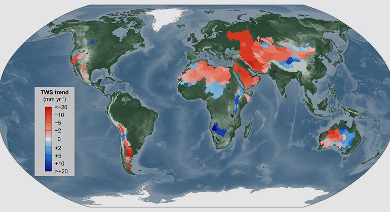 Scientists reveal substantial water loss in global landlocked regions