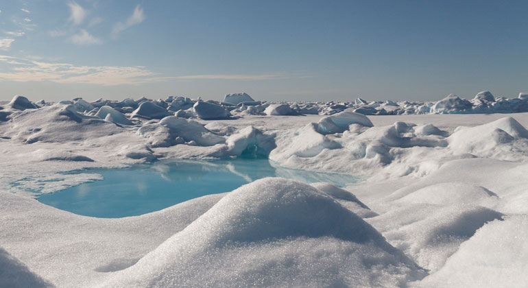 Alfred-Wegener-Institut | Kajetan Deja | Dass ein Großteil des Mikroplastiks in Europa, vor allem aber auch in der Arktis, über die Luft und den Schnee eingetragen wird, daran besteht für die AWI-Expertinnen und Experten angesichts der meteorologischen Gegebenheiten kein Zweifel. „Dieser zusätzliche Transportweg kann auch die hohen Mengen von Mikroplastik erklären, die wir in früheren Studien im arktischen Meereis und der Tiefsee gefunden haben“, sagt Melanie Bergmann.