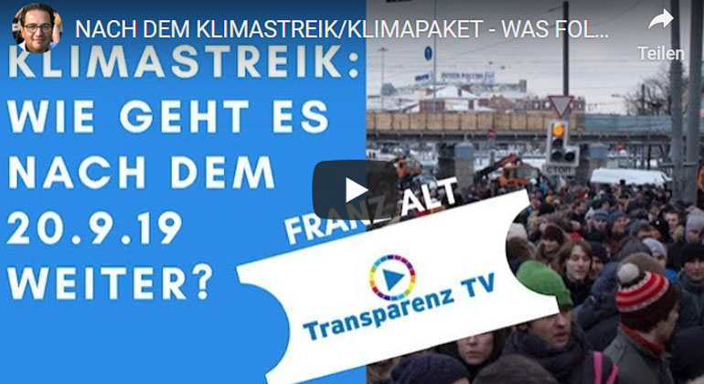 Franz Alt: Nach dem Klimastreik/Klimapaket – was folgt?