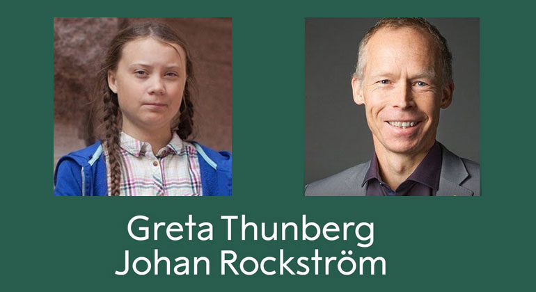 Live-Gespräch zwischen Greta Thunberg und Johan Rockström