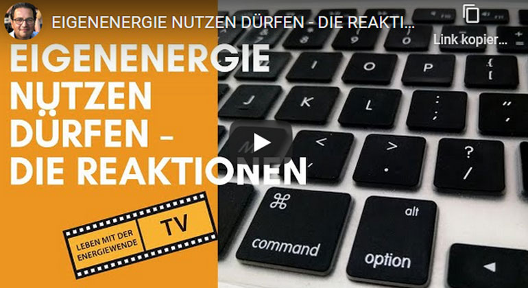 TransparenzTV_EigenEnergie nutzen dürfen - Reaktionen