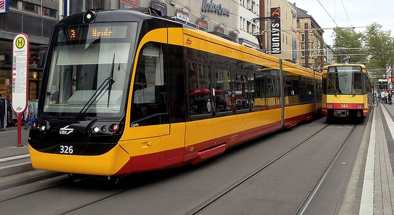 Wiki Commons_Kevin.B Tram in Karlsruhe