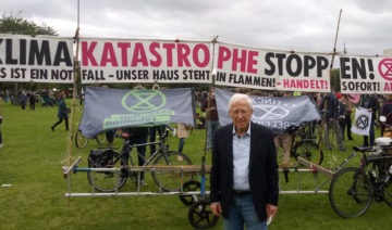 Franz Alt bei "Fridays for Future-Demo in Berlin