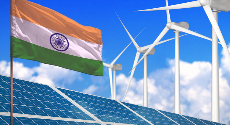 Indien vergibt Rekordausschreibungen von 73 Gigawatt an erneuerbaren Energien 2024