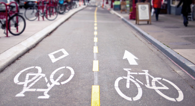 Radwege in beide Richtungen