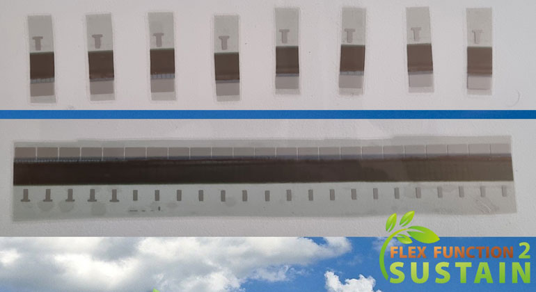 World´s first  organic photovoltaic cell on recycled material