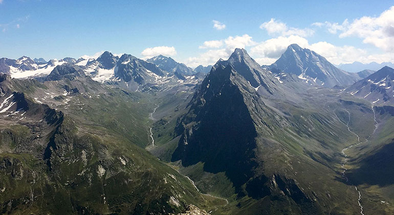 The consequences of climate change in the Alps are visible from space