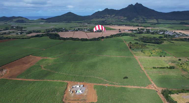 Flugwindkraftanlage mit bahnbrechender Technologie auf Mauritius in Betrieb genommen