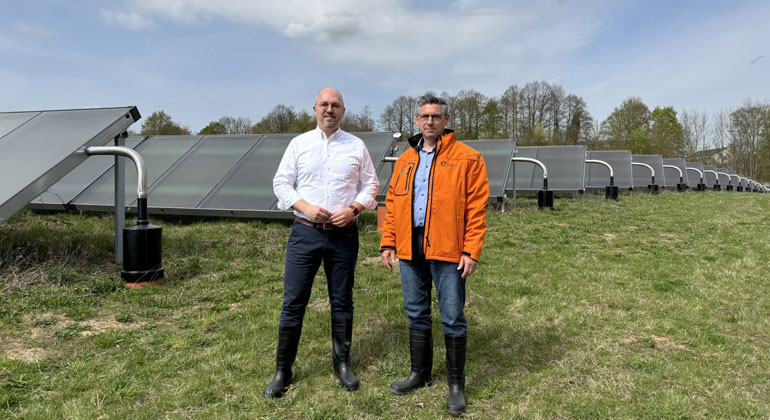 Leuchtturmprojekt: Solarthermiepark Lübeck erzeugt CO2-neutrale Wärme