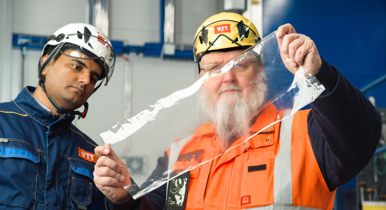 Smart film is made from cellulose rather than petroleum